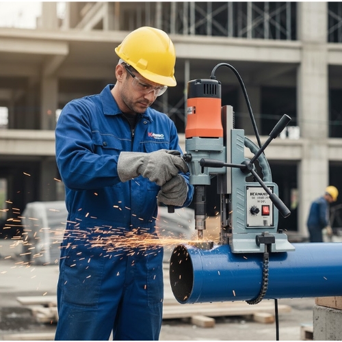 giá máy khoan từ xuyên ống thép kamiko km-180p