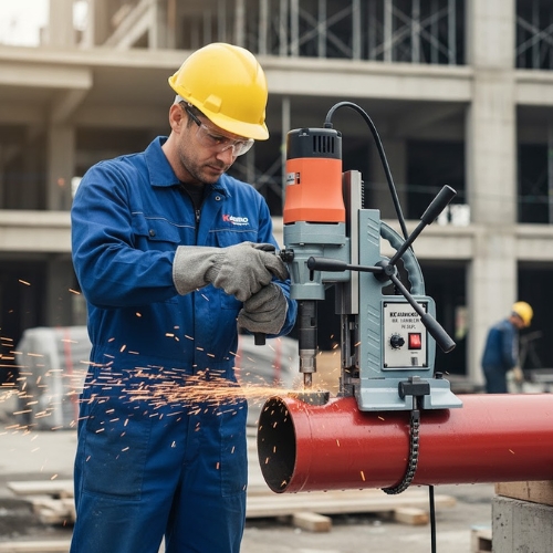 máy khoan từ xuyên ống thép kamiko km-180p giá rẻ