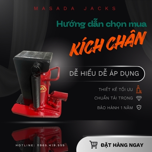 kinh nghiệm chọn mua kích chân thủy lực